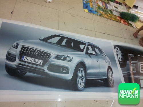 In trang trí showroom xe hơi Audi Q7 với in UV backlit film