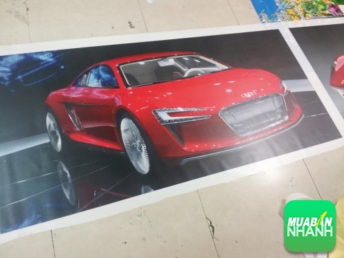 In backlit film mực nước làm hộp đèn, banner quảng cáo cho xe Audi A3 tại showroom ôtô