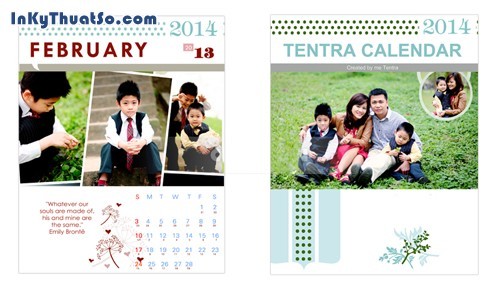 In lịch tết gia đình