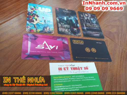 In nhanh giá rẻ thẻ nhựa tại TPHCM