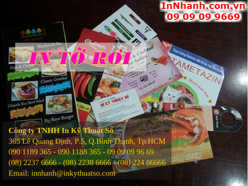 In nhanh tờ rơi giá rẻ, in tờ gấp, in to roi gia re, in to gap gia re tại HCM