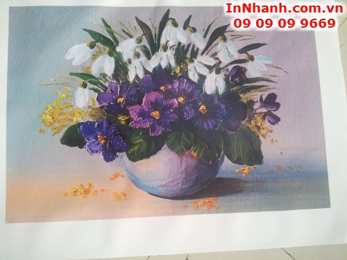 In vải canvas chuyên nghiệp